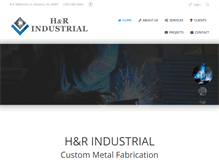 Tablet Screenshot of hrindust.com